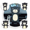 Carton Bear Silicone Flexible Car Air Vent Holder Phone Mount for iPhone X Samsung S8 Xiaomi 6 GPS