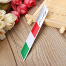 Aluminum Car Decal Stickers Italy National Flag Fender/Trunk Emblem Badge Fits Alfa Ro meo FIAT