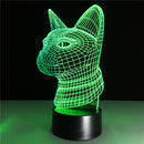 Colorful Festival Halloween LED 3D Illusion Lamp Night Light TF Card bluetooth Speaker