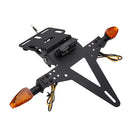 Adjustable Motorcycle License Plate Holder + Turn Signal Lights + Rear brake Tail Light