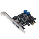SSU V14S PCI - E to USB 3.0 Expansion Card with Front 19 / 20 Pin Interface for Desktop Computer