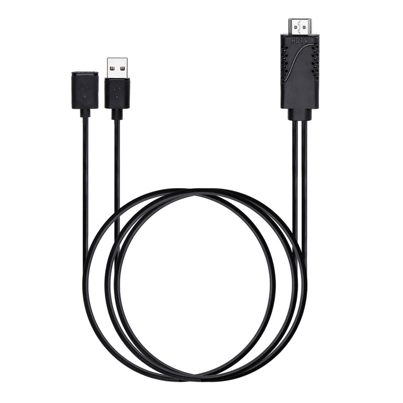 2 in 1 USB Female To HDMI Male HDTV Adapter Cable For HDTV Projector Displays