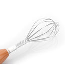 KCASA KC-EW032 Smile Wooden Handle Whisk Egg Beater Mixer Stirrer Blender Kitchen Cooking Tools