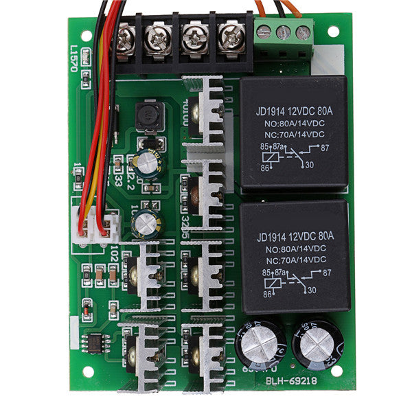 DC 10-50V 12/24/48V 60A PWM DC Motor Speed Controller CW CCW Reversible Switch