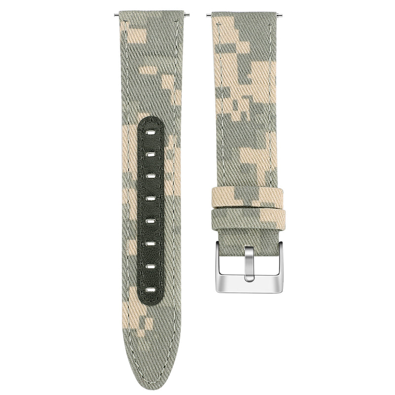 Bakeey 20MM Nylon Canvas Genuine Leather Watch Band For Amazfit GTS
