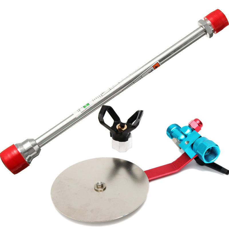12 Inch Airless Paint Airbrush Spray Tip Extension Pole with 7/8 Inch Spray Guns Guide Accessory