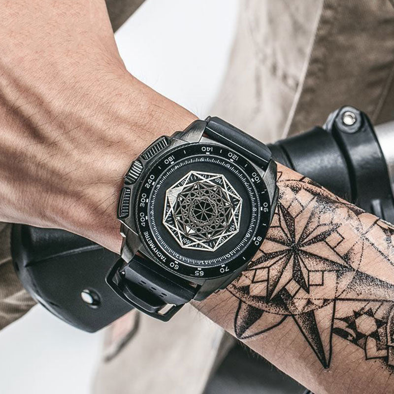 RUIMAS 554 Fashionable Creative Men Wrist Watch Silicone Strap Quartz Watches