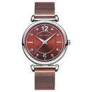 MINI FOCUS MF0177L Elegant Design Mesh Steel Women Wristwatch Crystal Ladies Quartz Watch