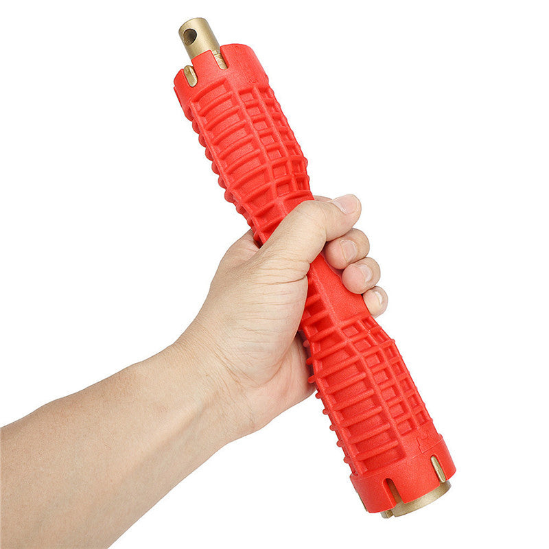 Installer Wrench Anti-Slip Handle Double Head Wrench Tool Multifunctional Wrench for Faucet and Sink