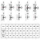 ZANLURE 100 Pcs 3 Way Barrel Swivels Solid Rig Rings Fishing Lures Connector Tackle