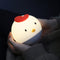 Home Creative Tumbler Cartoon Silicone Cuckoo Chicken Night Light Patting Lamp Bedside Baby Sleep Night Light