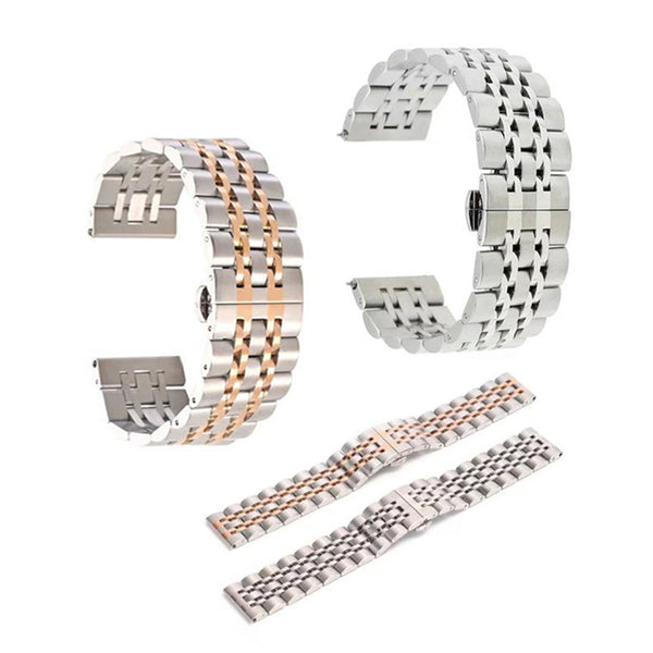 Stainless Steel Strap Link Wrist Band Metal Clasp for Samsung Gear S3 Frontier