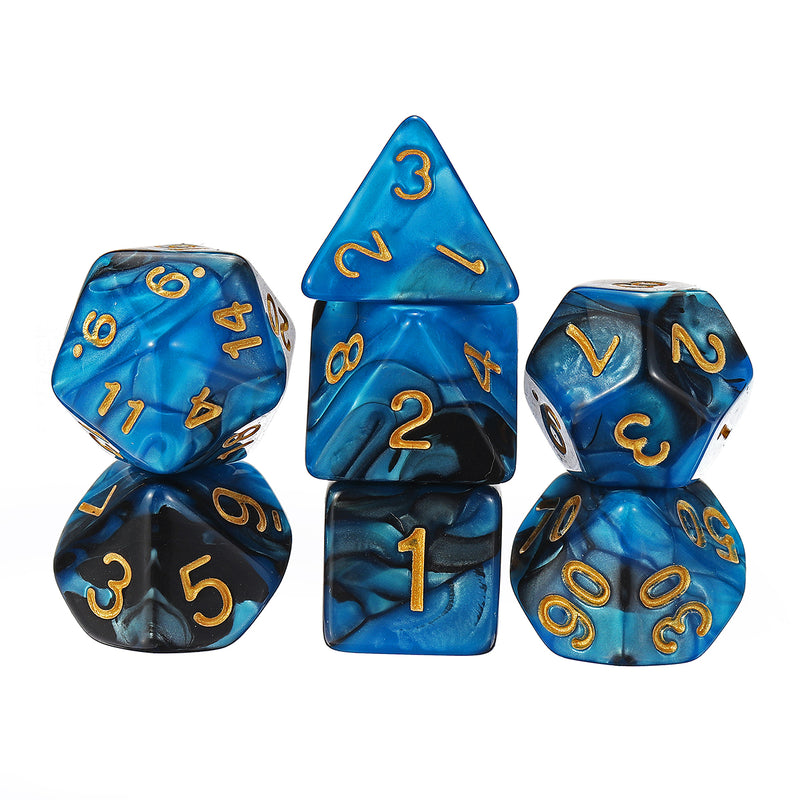 42PCS Metal Polyhedral Dices Set For Dungeons & Dragons Dice Desktop RPG Game