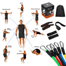 KALOAD 11pcs/set Fitness Resistance Bands Sports Gym Training Yoga Band