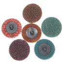 30Pcs 2 Inch Mix Sanding Roloc Disc with Holder Roll Lock Surface Coarse Sandpaper Pad 50mm