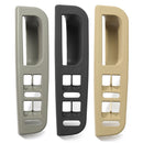 Black Interio Door Handles Cover Switch Bezel Set for VW Jetta Golf Bora MK4