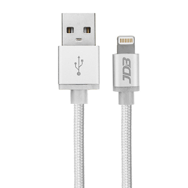 JDB 2.4A 1M Lightning for Braided Fast Charging Data Cable For iPhone X 8 8Plus 7Plus iPad Pro