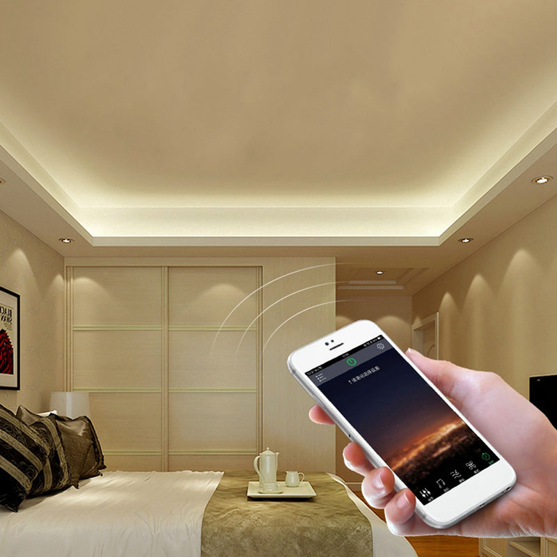 LUSTREON Max 30W Mini USB Power Supply bluetooth APP Smart RGB LED Strip Light Controller DC5V