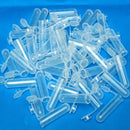 50pcs 5mL Disposable Graduated Clear Plastic Centrifuge Test Tube Vial Round Bottom Snap Cap