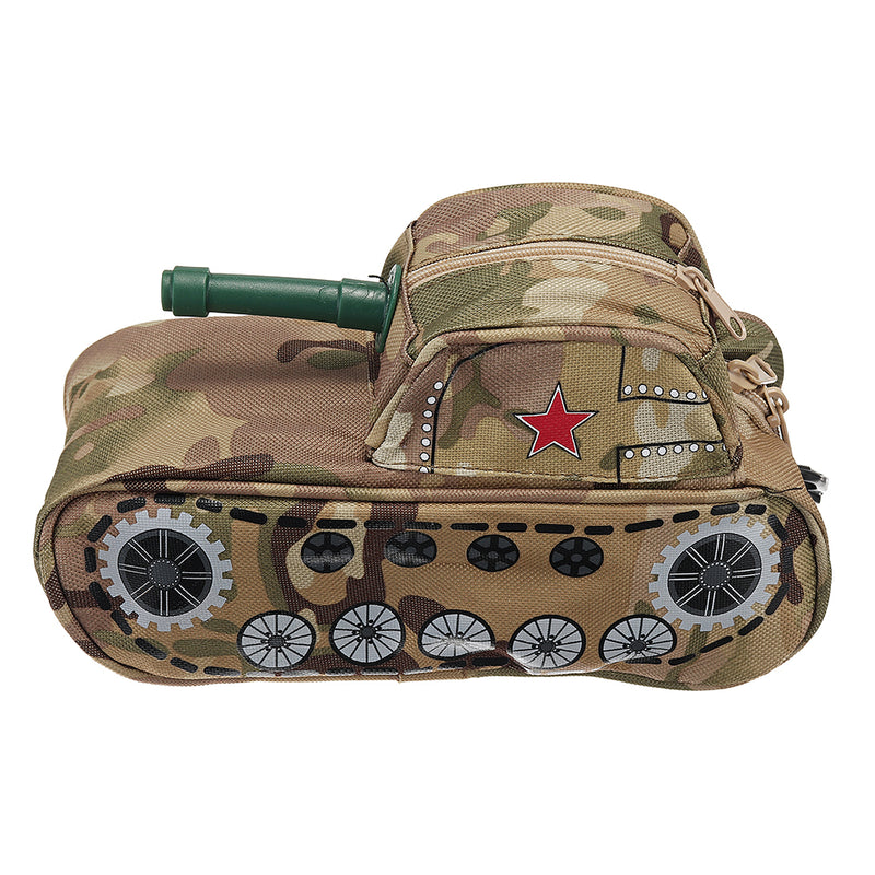 Novelty Tank Shaped Pencil Case Large Capacity Student Stationery Pen Bag Pouch Storage Box