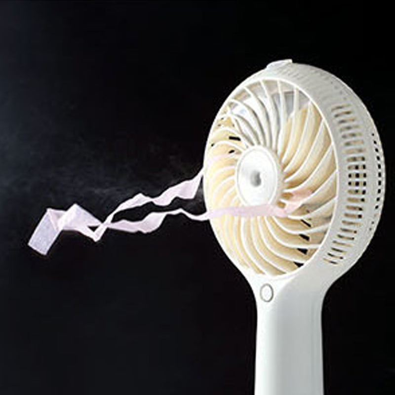 Portable Small Handhold Spray Humidifying Fan USB Charging Office Desktop Student Home Travel Using