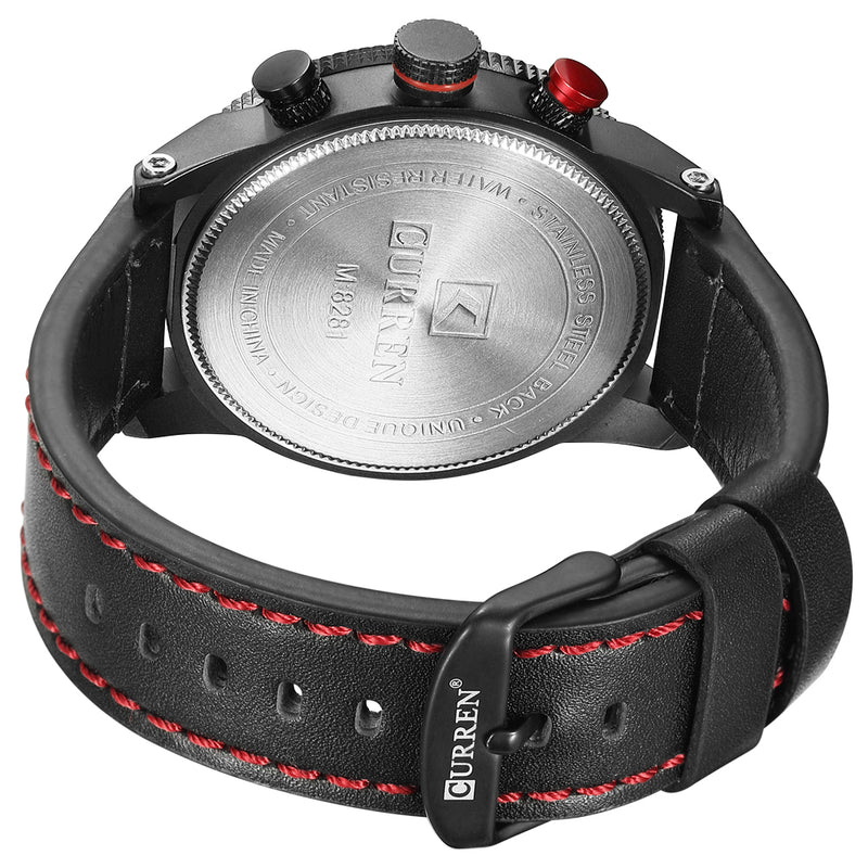 CURREN 8281 Working Little Dials Chronograph Quartz Watch Waterproof Sport Men Watch