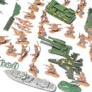 54 Scene / 37 Scene 60 Soldiers Military Model WW2 Scene Army Model Brick Tank Figure Collection DIY Toys