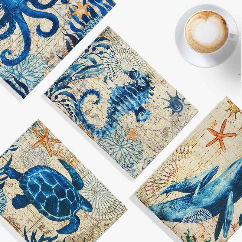 30*40cm Table Pad Cotton Linen Heat Insulation Waterproof Tablecloth Meal Cup Mat Mouse Pad