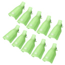 10pcs UV Gel Polish Remover Clips Caps Nail Cleaner Manicure Tools