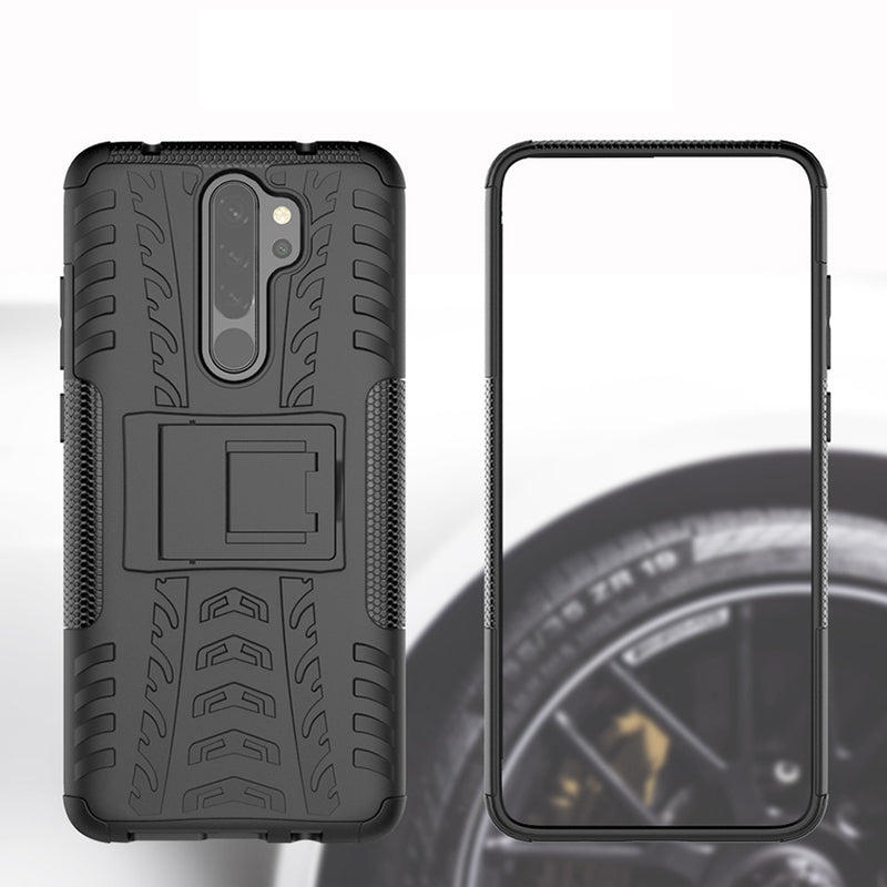 Bakeey 2 in 1 Armor Shockproof Non-slip with Bracket Stand Protective Case for Xiaomi Redmi Note 8 Pro