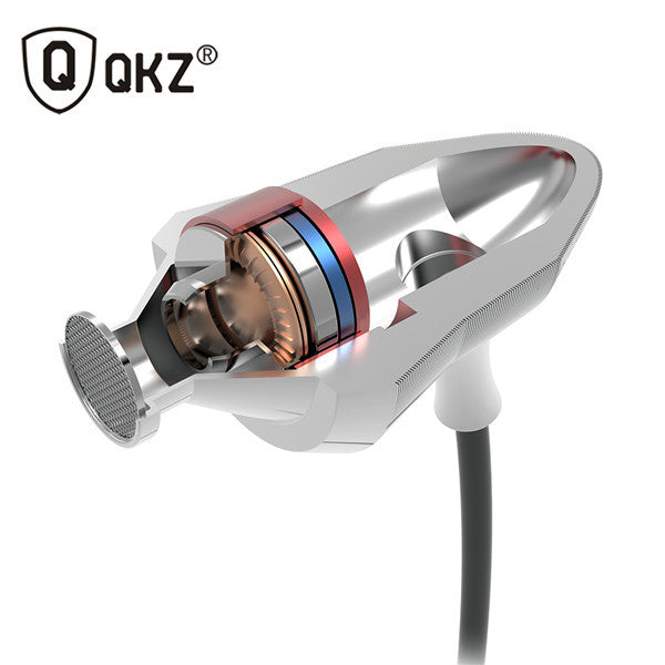QKZ X6 Universal 3.5mm In Ear Super Bass Headset Professional HIFI Headphone DJ Earphone With Mic