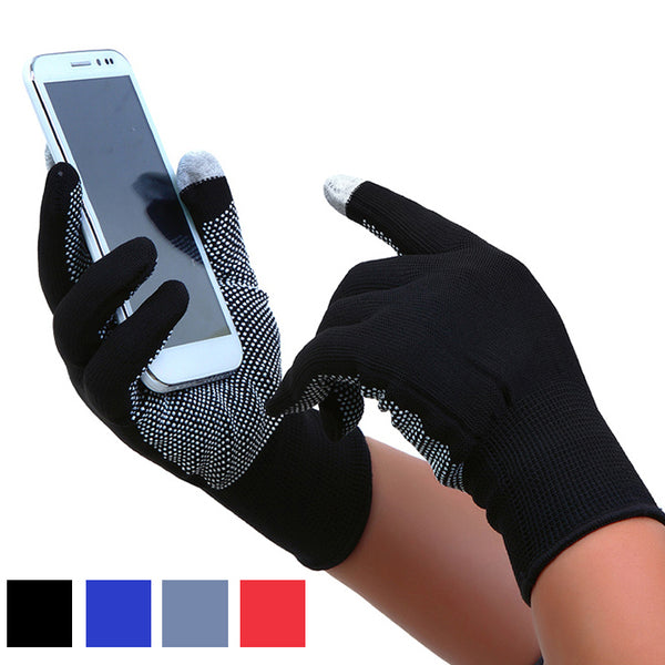 Bakeey Thin Two-fingers Touch Screen Gloves Outdoor Sports Cycling Driving Jogging Running Anti Slip Gloves for iPhone Xiaomi Tablet