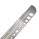 AOTDDOR Multifunction Ruler Stainless Steel Compasses Protractor Hexagon Ruler Scale Tool