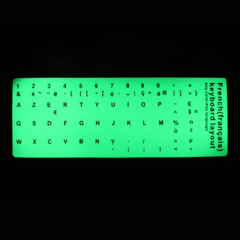 Fluorescent Keyboard Cover Stickers Luminous Waterproof Keyboard Protective Film