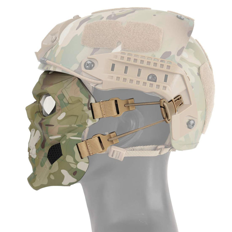 WoSporT Skull Airsoft Paintball Mask Full Face Tactical Halloween Party Mask
