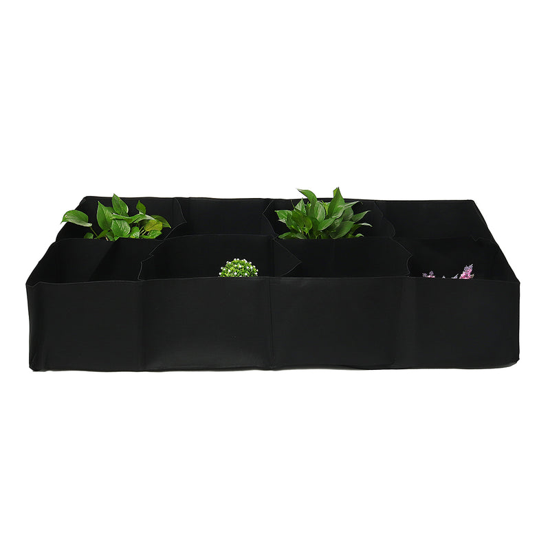 Sub-grid Garden Planting Bag Foldable Breathable Felt Flower Pots Container