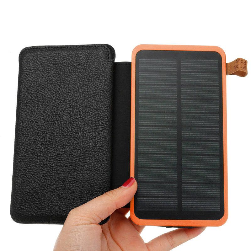 20000mAh Solar Panel Solar Charger 7W 5V/2A Foldable Solar Panel Charger Dual USB Portable Mobile Power Bank