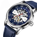 OCHSTIN 62002 Automatic Mechanical Watch Business Style Leather Strap Men Watches