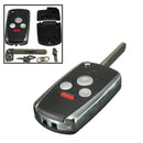 Uncut Flip Folding Remote Key Keyless Shell Case For Honda Accord 3 Button+Panic