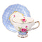 Porcelain Fashion British Bone China Cafe Cup Set Saucer Ceramic Flower Tea Set