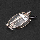 Anti-fatigue Progressive Multi-focus Reading Glasses Foldable Metal Frame Anti-blue Mini Vintage Reading Glasses
