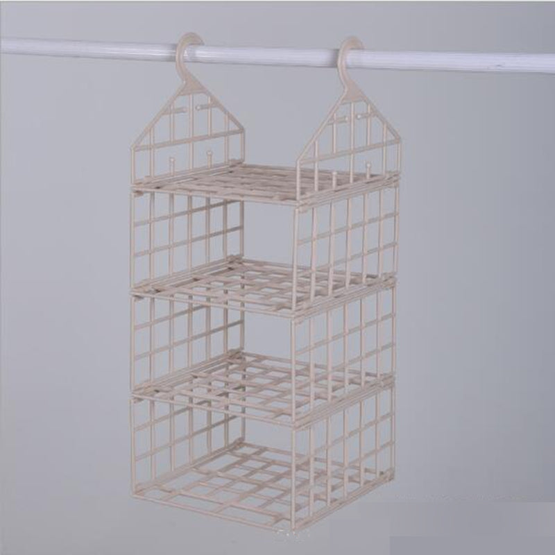 Bedroom Wardrobe Organizer Underwear Bra Clothes Pants Tie Storage Rack Cupboard Closet Hanging Basket Hooks Shelf Bag