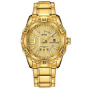 NAVIFORCE 9117 Waterproof Men Wrist Watch Calendar Full Steel Quartz Watches
