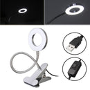 Skymore LED Book Light Clip Reading Light USB Interface 2 Brightness Warm/White with Eye Protection