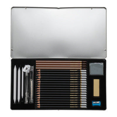 Hero Drawing Pencil Set Iron Box HB/2B/4B Carbon Pen Beginner Professional Drawing Pen