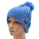 Warm Soft Beanie Hat Wireless bluetooth Smart Cap Headphone with Mic