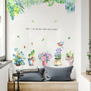 Miico FX82026 2 PCS Flower Printing Sticker Decorative Sticker Sofa Background Wall Sticker DIY Sticker
