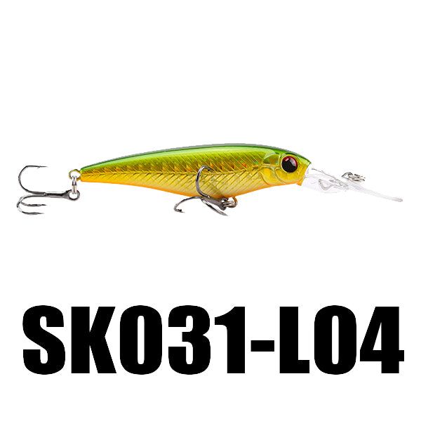 SeaKnight SK031 1PC 5.9g 60mm 1.2M Suspending Minnow Fishing Lure Minnow Hard Bait Hooks