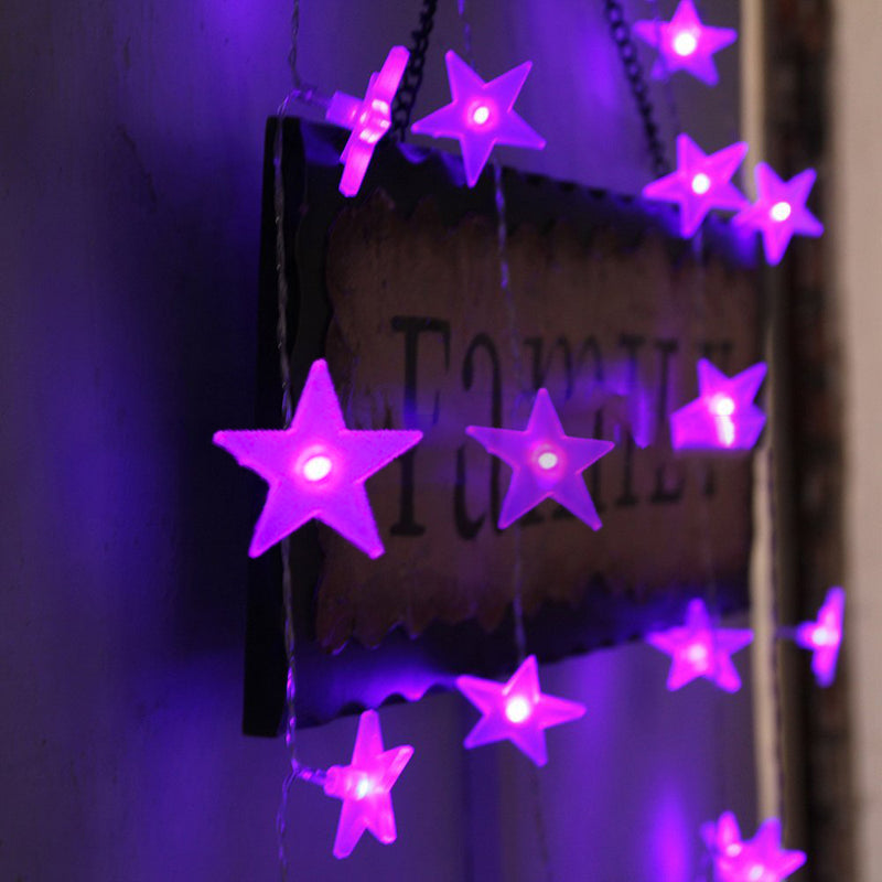 KCASA 3M 30 LED Frosting Star String Lights LED Fairy Lights for Festival Christmas Halloween