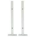 2pcs White Heavy Duty Industrial Iron Shelf Brackets Scaffold Board Floating Bracket